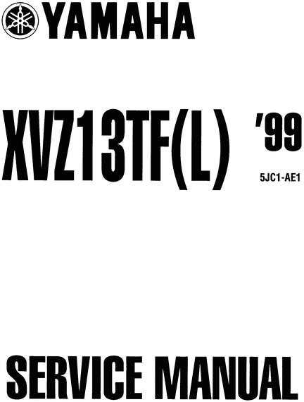 Product picture YAMAHA XVZ 1300 XVZ13TF ROYAL STAR SERVICE REPAIR MANUAL PDF